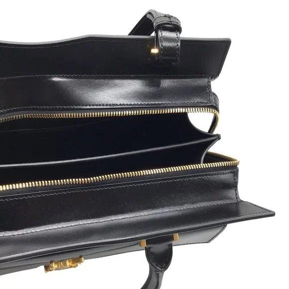 SAINT LAURENT BLACK LEATHER MEDIUM UPTOWN HANDBAG - Picture 7 of 9